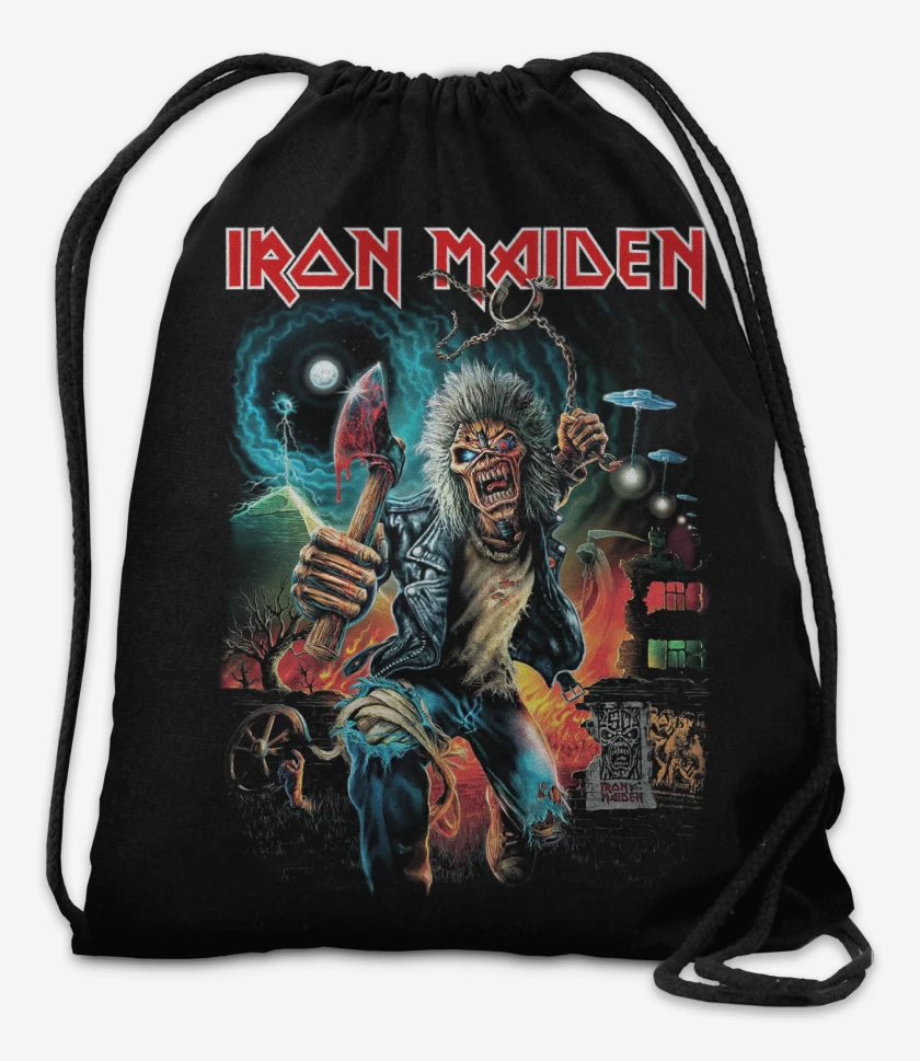 Mochila Negro de Iron Maiden Eddie Run