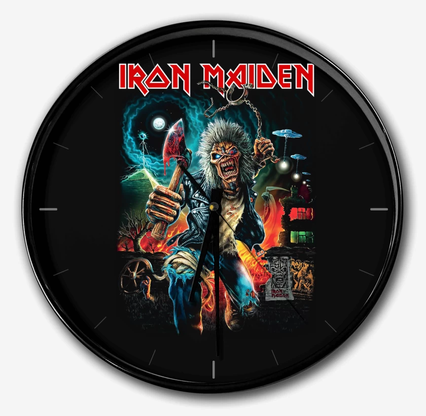 Reloj Negro de Iron Maiden Eddie Run
