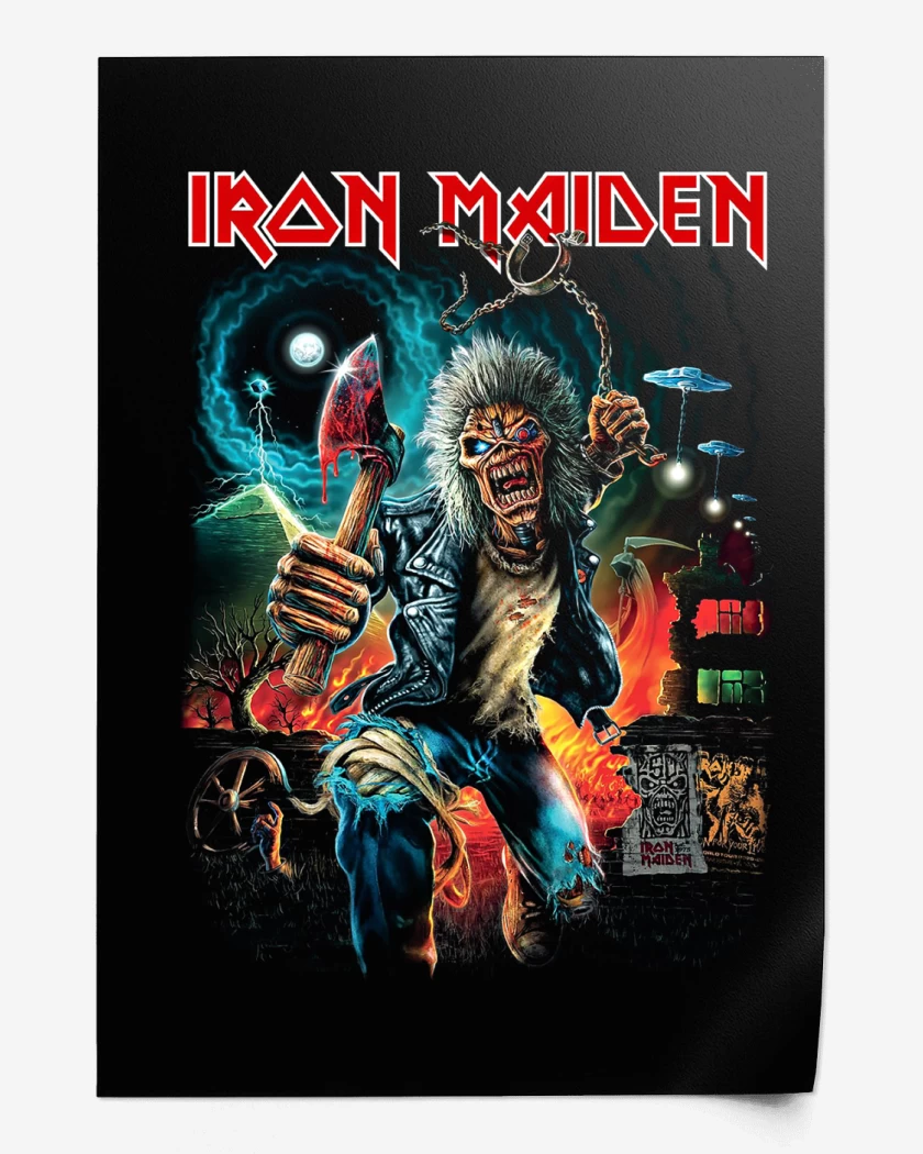 Print Iron Maiden Eddie Run