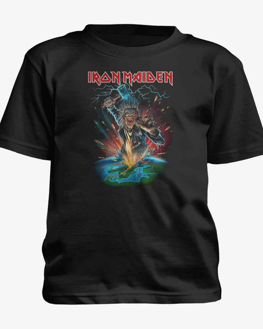 Polera de niño Negro de Iron Maiden Eddie Thor