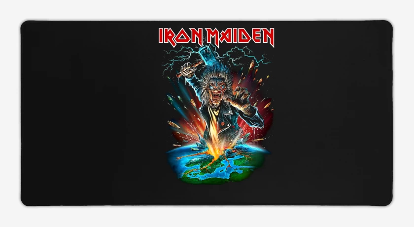 Mouse pad Gamer Negro de Iron Maiden Eddie Thor