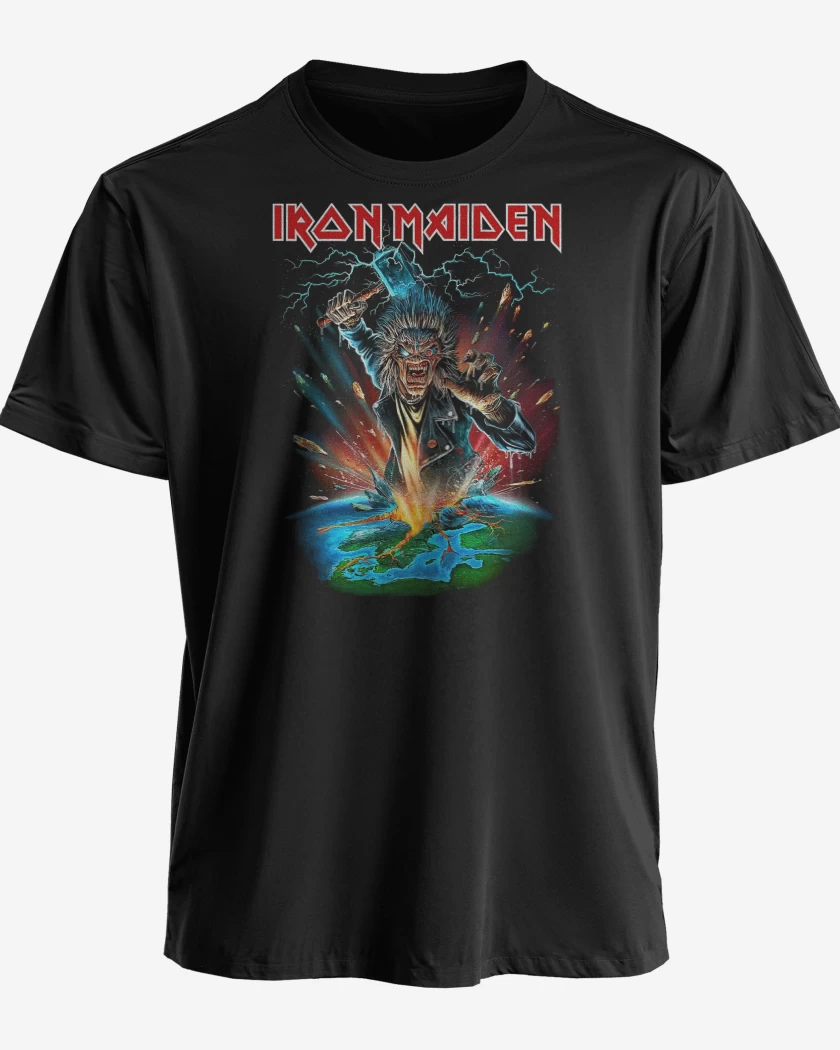 Polera Negro de Iron Maiden Eddie Thor