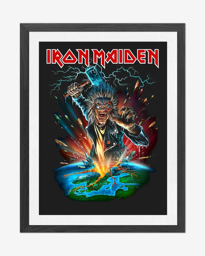 Cuadro decorativo Negro de Iron Maiden Eddie Thor