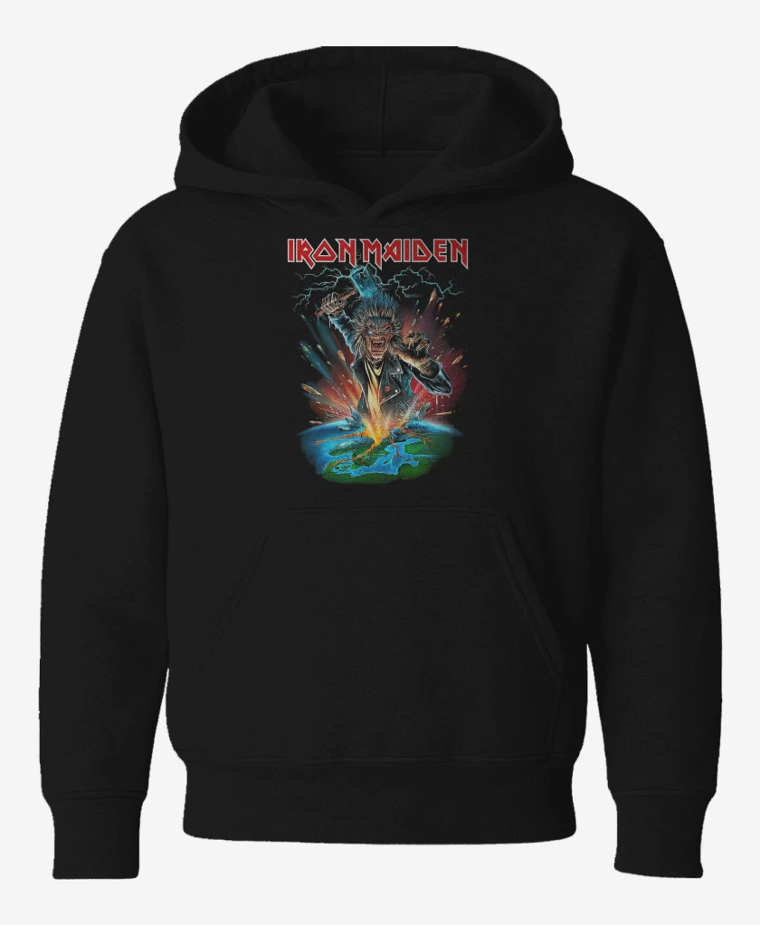 Poleron de niño Negro de Iron Maiden Eddie Thor