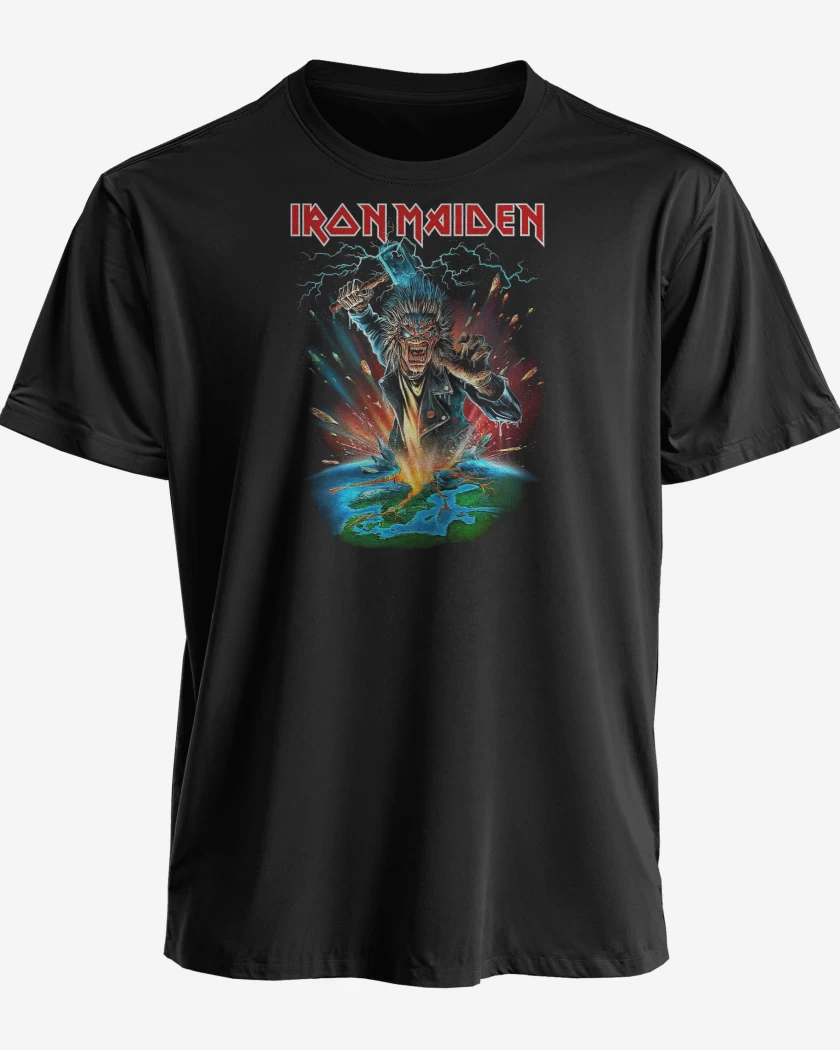 Polera premium Negro de Iron Maiden Eddie Thor