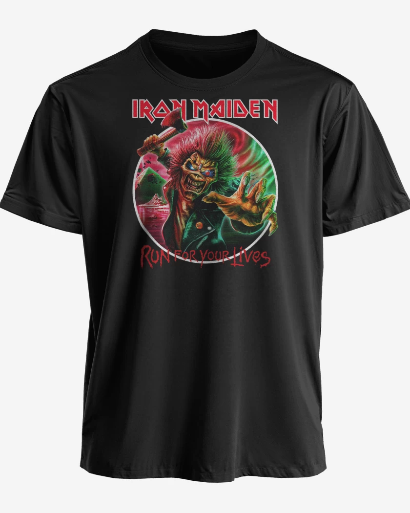 Polera Iron Maiden Run For Your Lives Chile