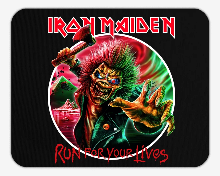 Mousepad Iron Maiden Run For Your Lives Chile