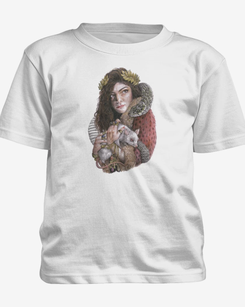 Polera de niño Blanco de Lorde