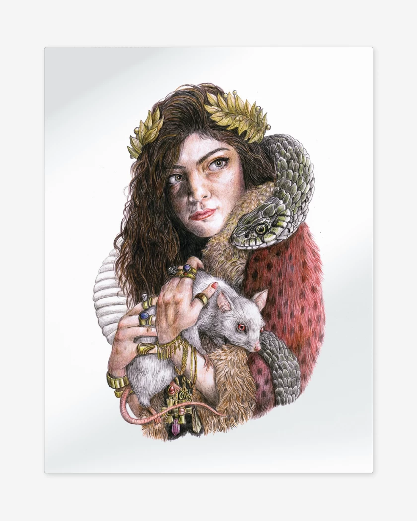 Print metalico Blanco de Lorde