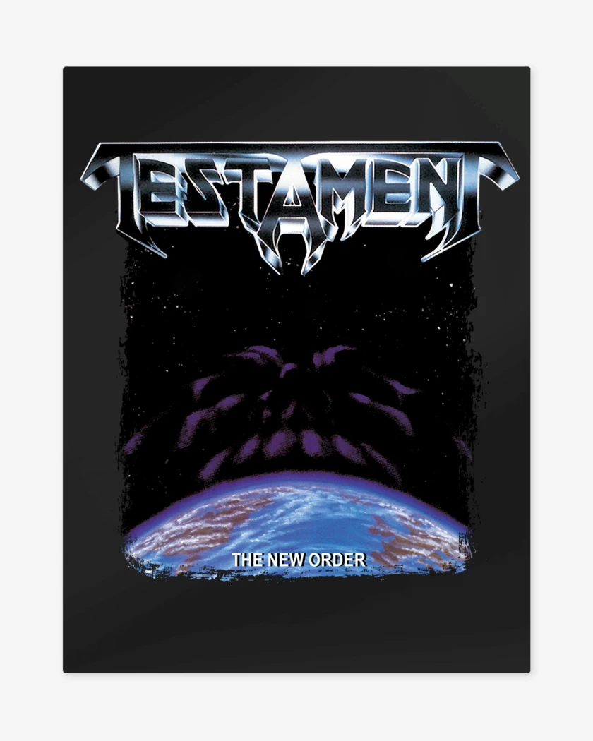 Print metalico Negro de Testament The New Order