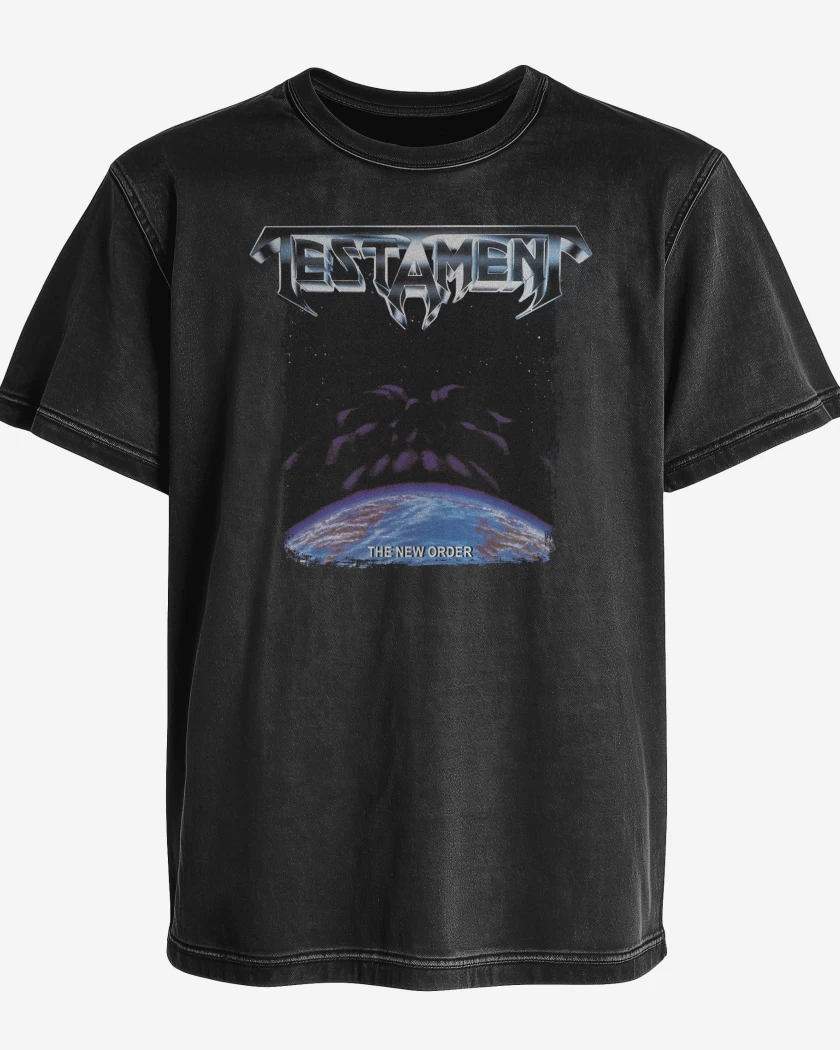Polera desgastada Negro de Testament The New Order