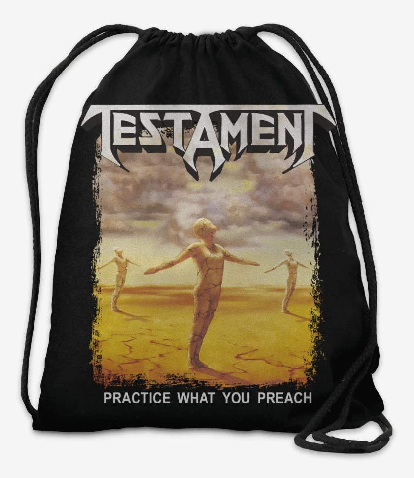 Mochila Negro de Testament Practice What You Preach