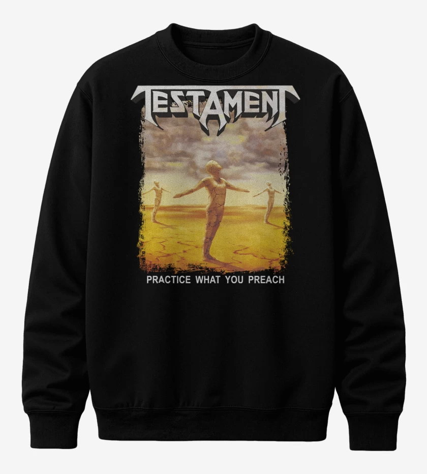 Poleron polo Negro de Testament Practice What You Preach