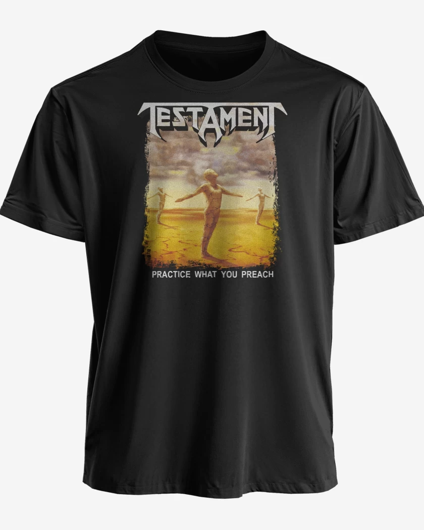 Polera premium Negro de Testament Practice What You Preach