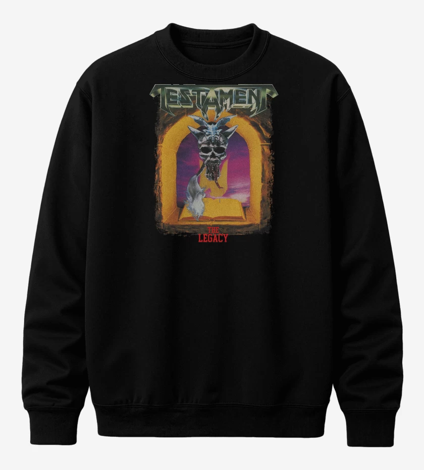 Poleron polo Negro de Testament The Legacy