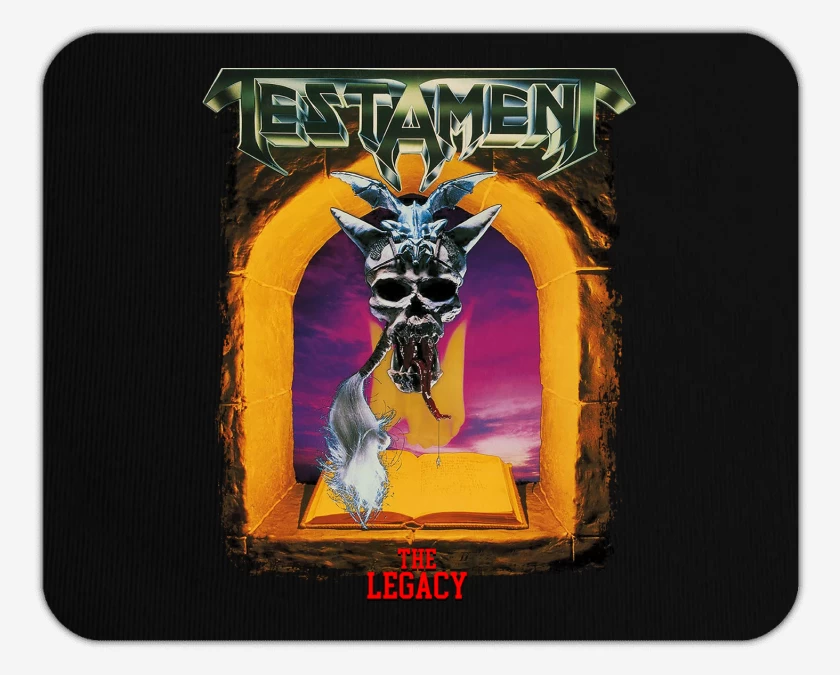 Mousepad Negro de Testament The Legacy
