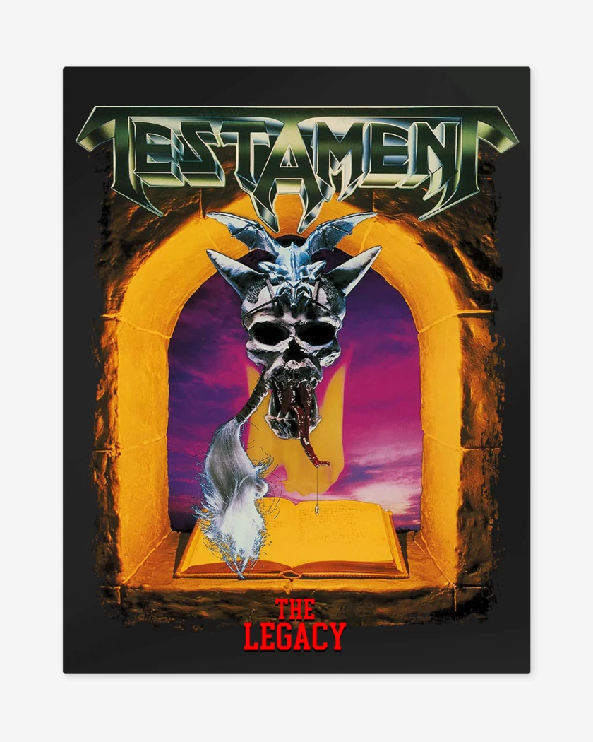 Print metalico Negro de Testament The Legacy