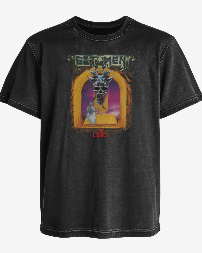 Polera desgastada Negro de Testament The Legacy