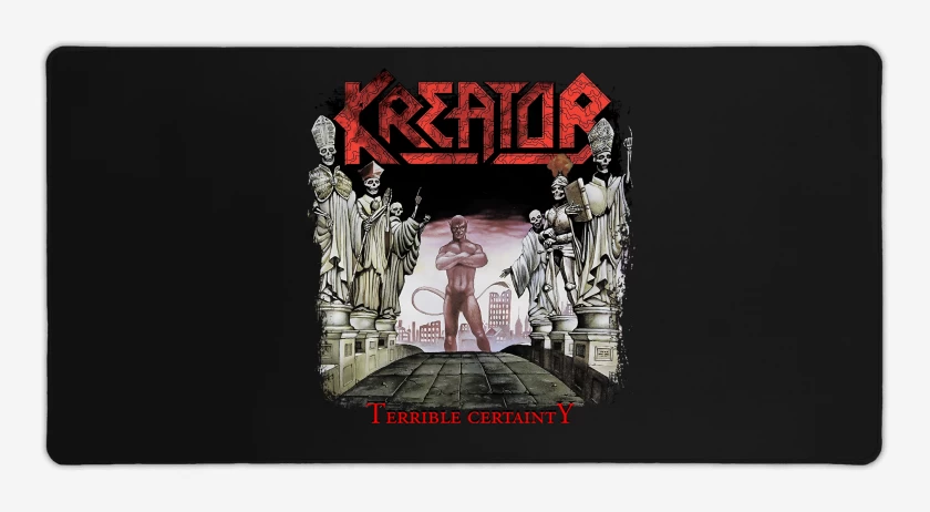 Mouse pad Gamer Negro de Kreator Terrible Certainty