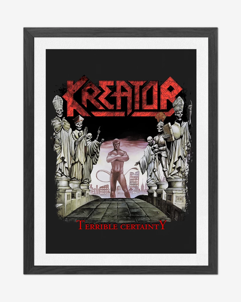 Cuadro decorativo Negro de Kreator Terrible Certainty