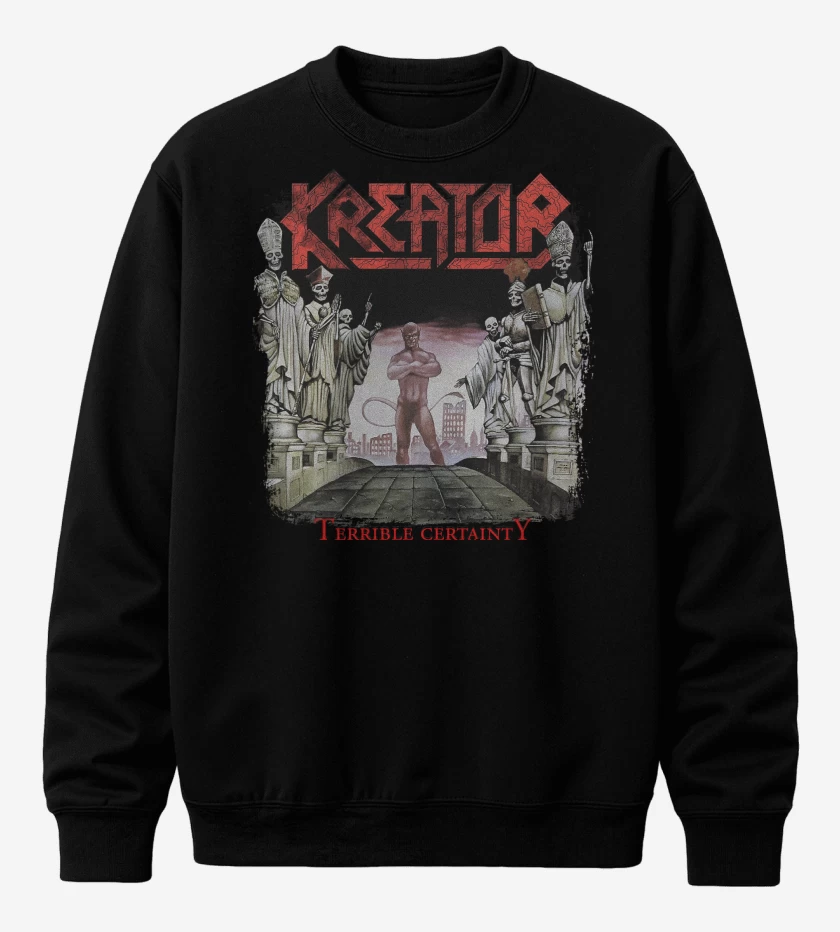 Poleron polo Negro de Kreator Terrible Certainty