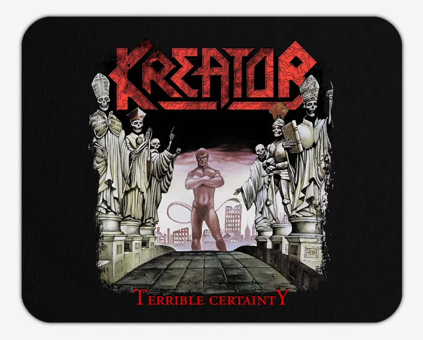 Mousepad Negro de Kreator Terrible Certainty