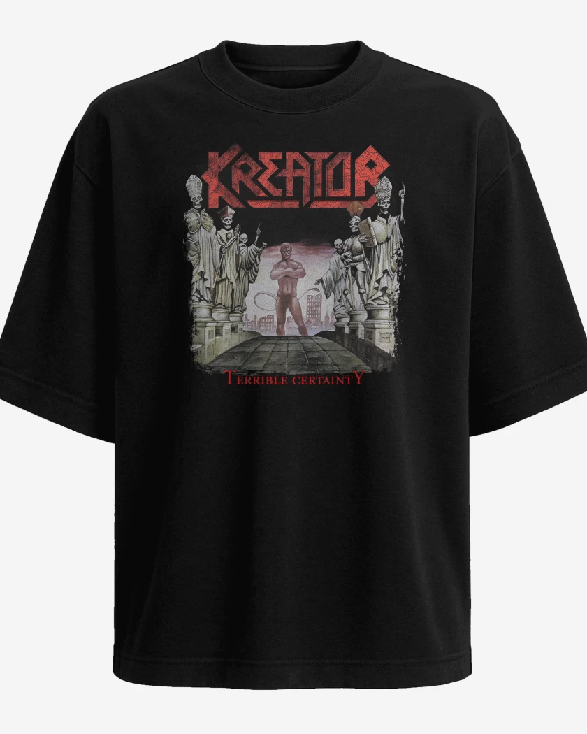 Polera Oversize Negro de Kreator Terrible Certainty