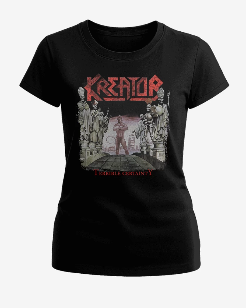 Polera de Mujer Negro de Kreator Terrible Certainty