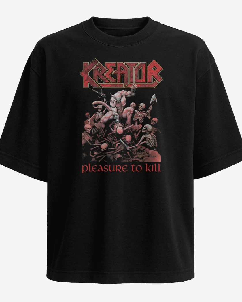 Polera Oversize Kreator Pleasure To Kill