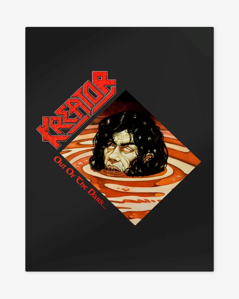 Print metalico Negro de Kreator Out Of the Dark