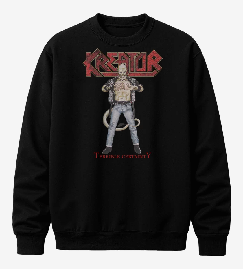 Poleron polo Negro de Kreator Terrible