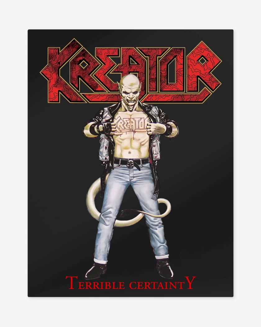 Print metalico Negro de Kreator Terrible