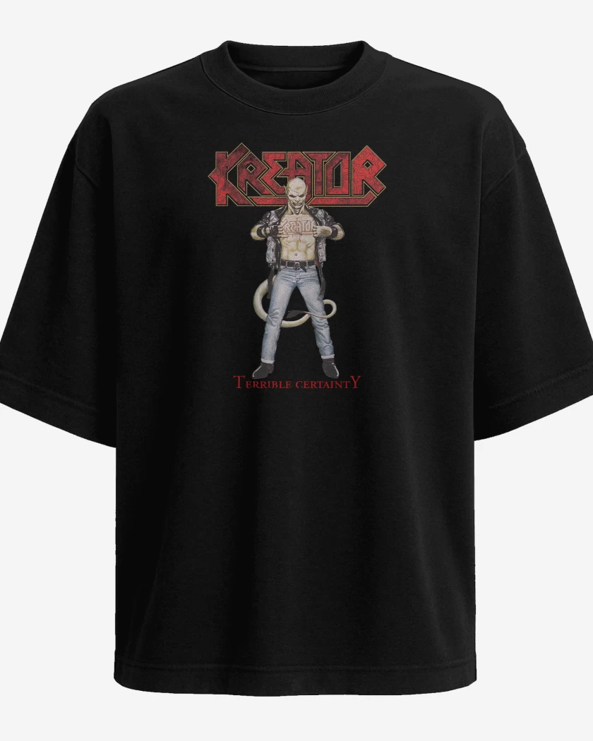 Polera Oversize Negro de Kreator Terrible