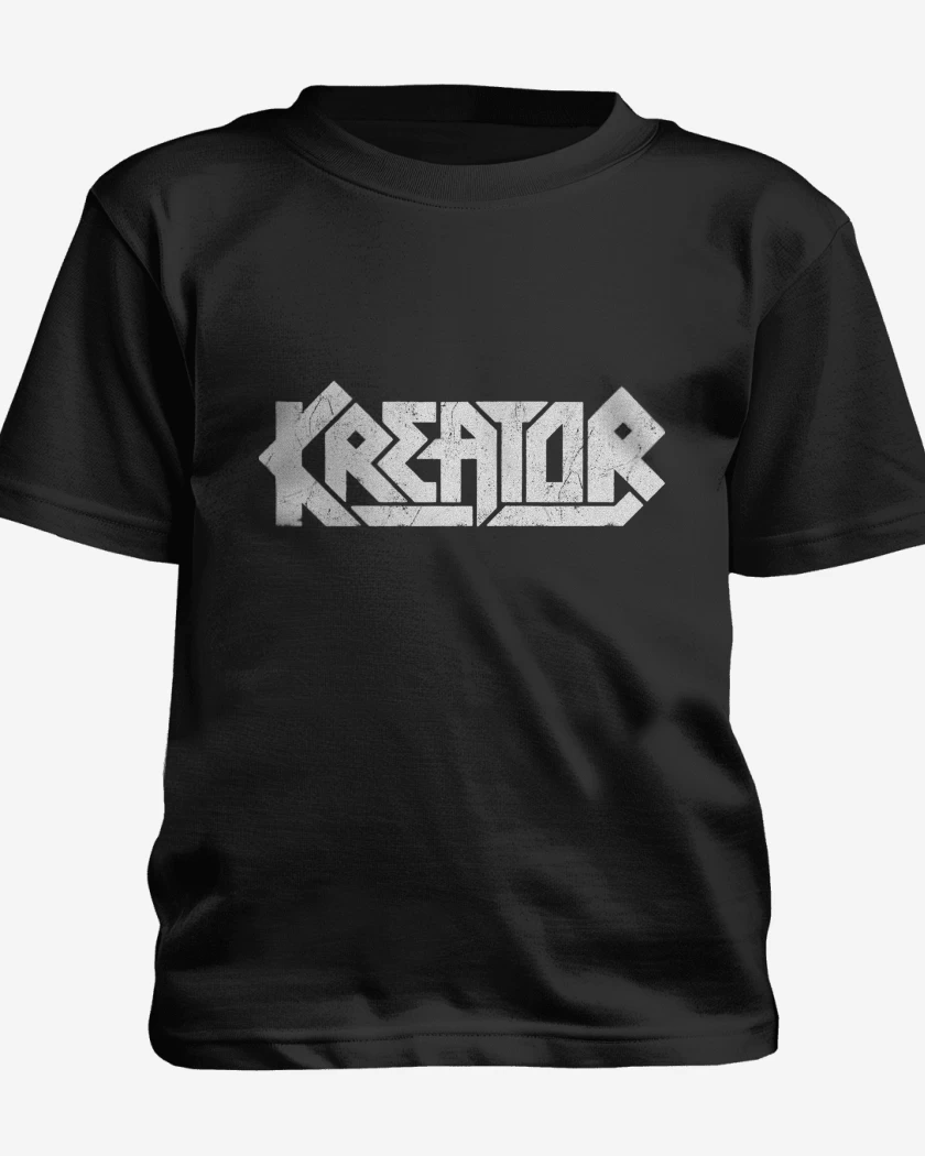 Polera de niño Negro de Kreator Logo