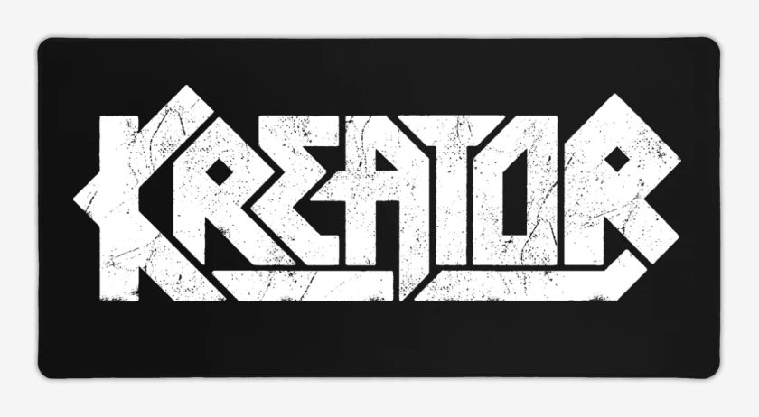 Mouse pad Gamer Negro de Kreator Logo