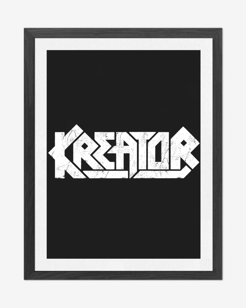 Cuadro decorativo Negro de Kreator Logo