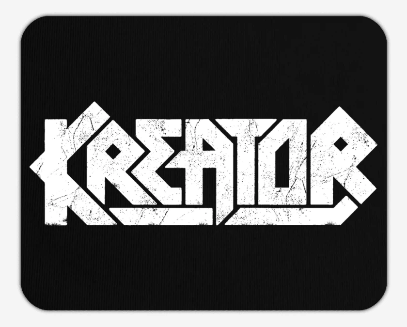 Mousepad Negro de Kreator Logo