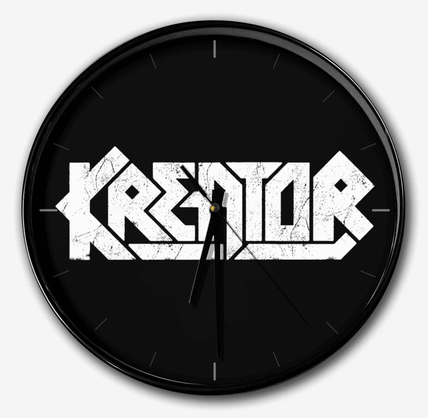 Reloj Negro de Kreator Logo