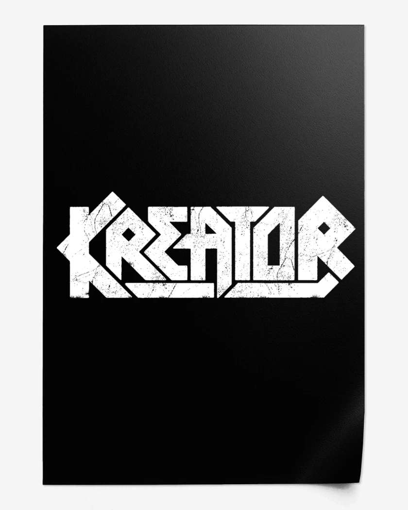Print Negro de Kreator Logo
