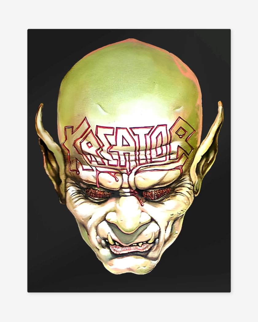 Print metalico Negro de Kreator Behind the Mirror 
