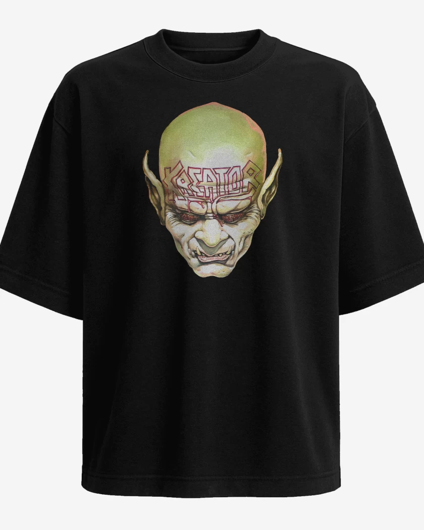 Polera Oversize Negro de Kreator Behind the Mirror 