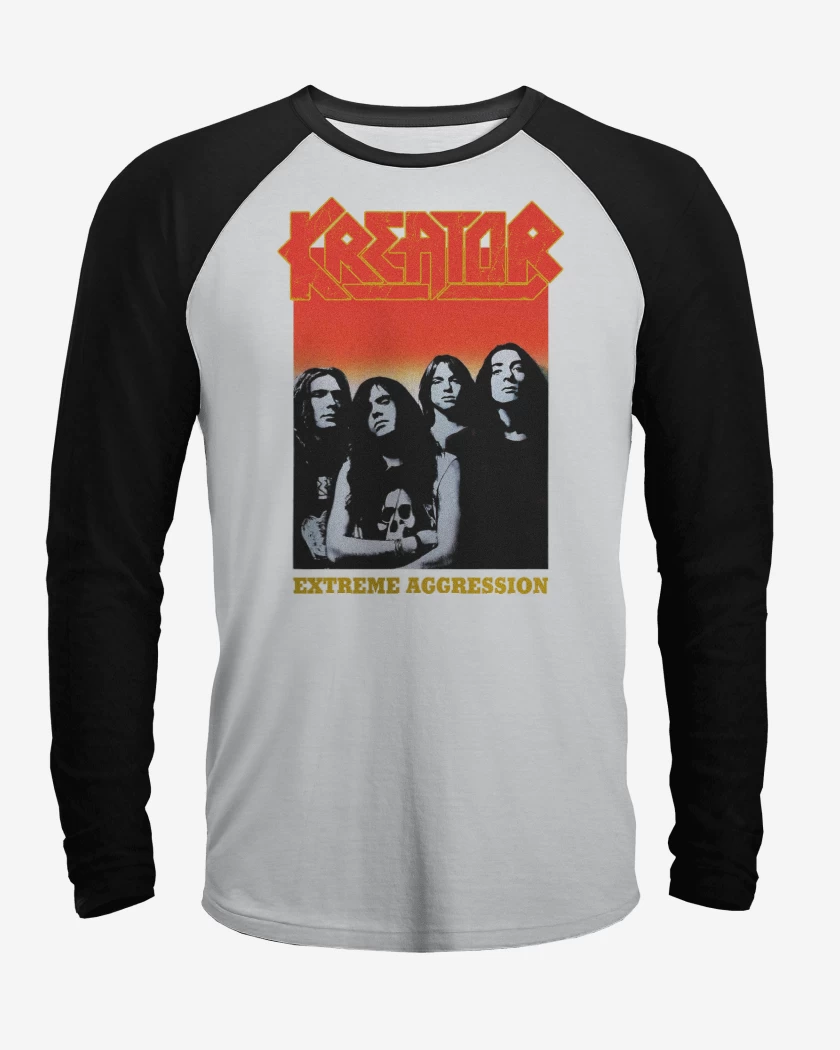 Polera Raglan Kreator Extreme Aggression