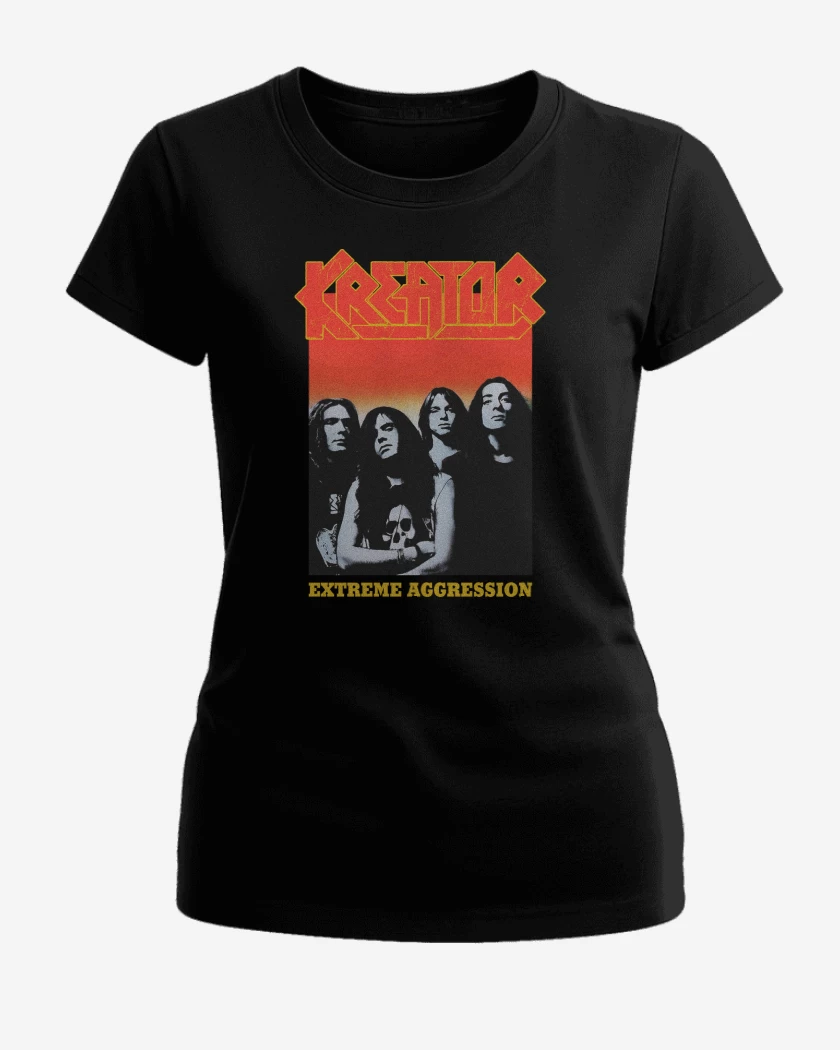 Polera de Mujer Negro de Kreator Extreme Aggression