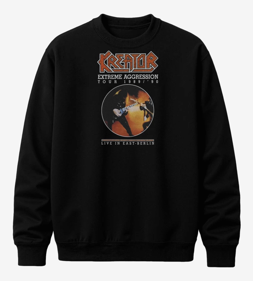 Poleron polo Negro de Kreator Extreme Aggression Tour