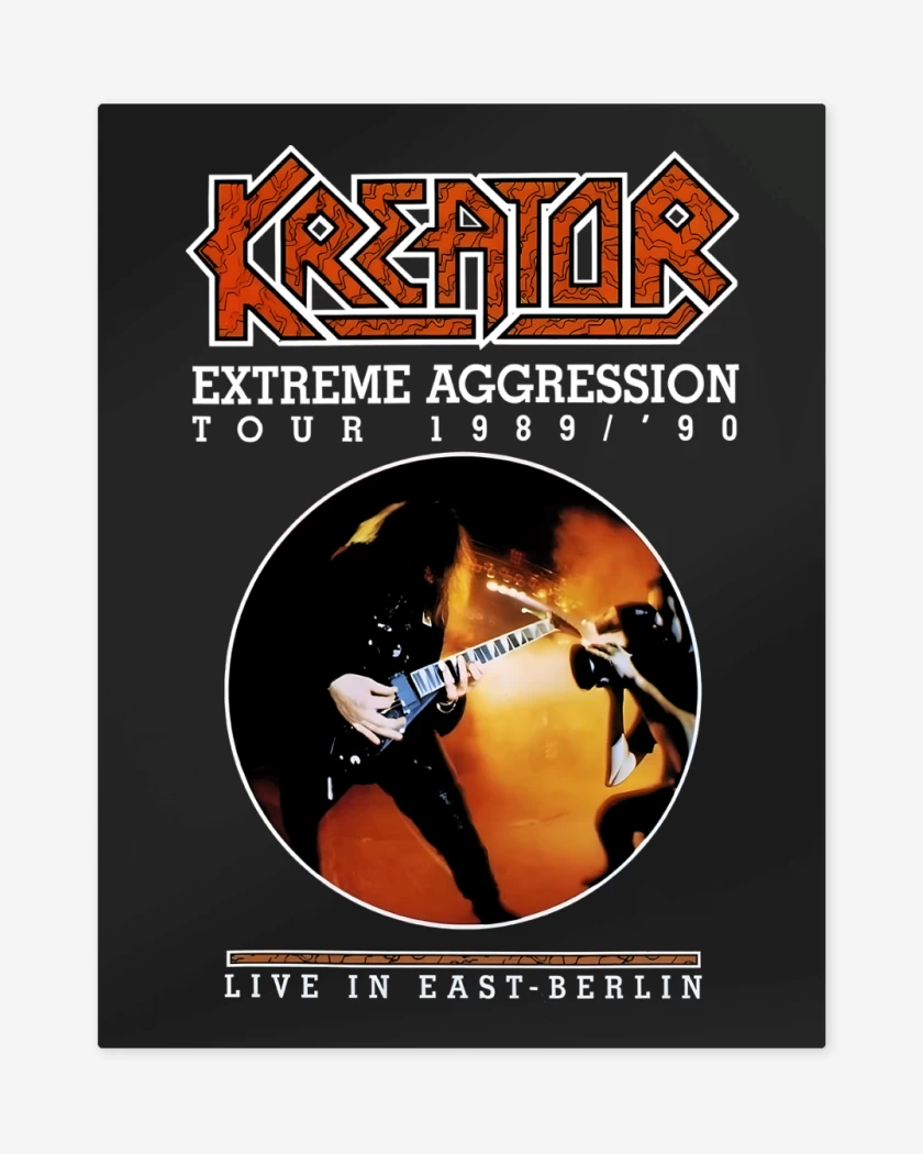 Print metalico Negro de Kreator Extreme Aggression Tour