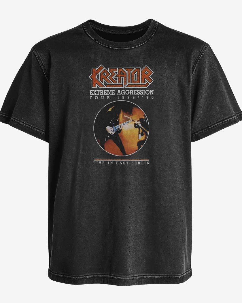 Polera desgastada Negro de Kreator Extreme Aggression Tour