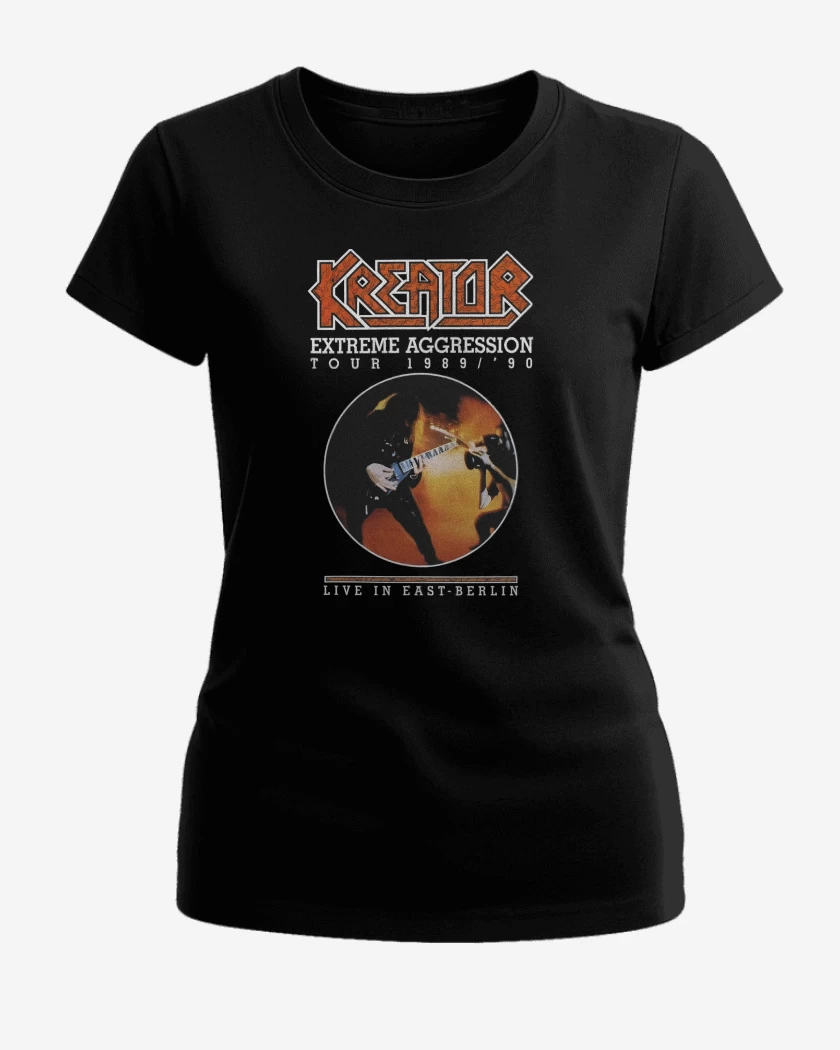 Polera de Mujer Negro de Kreator Extreme Aggression Tour
