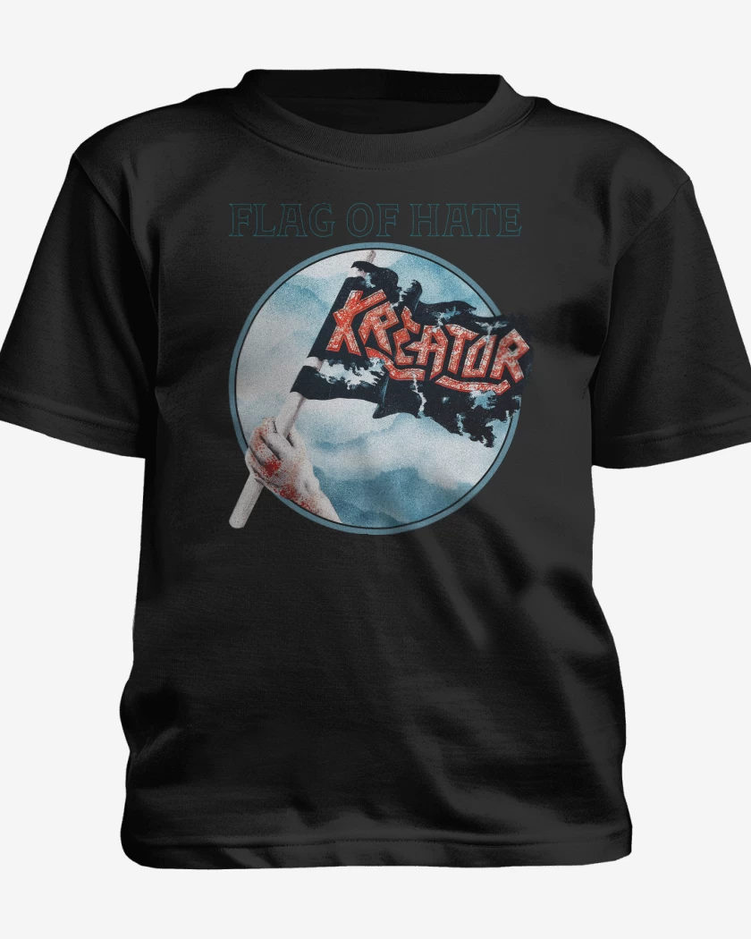 Polera de niño Negro de Kreator Flag of Hate