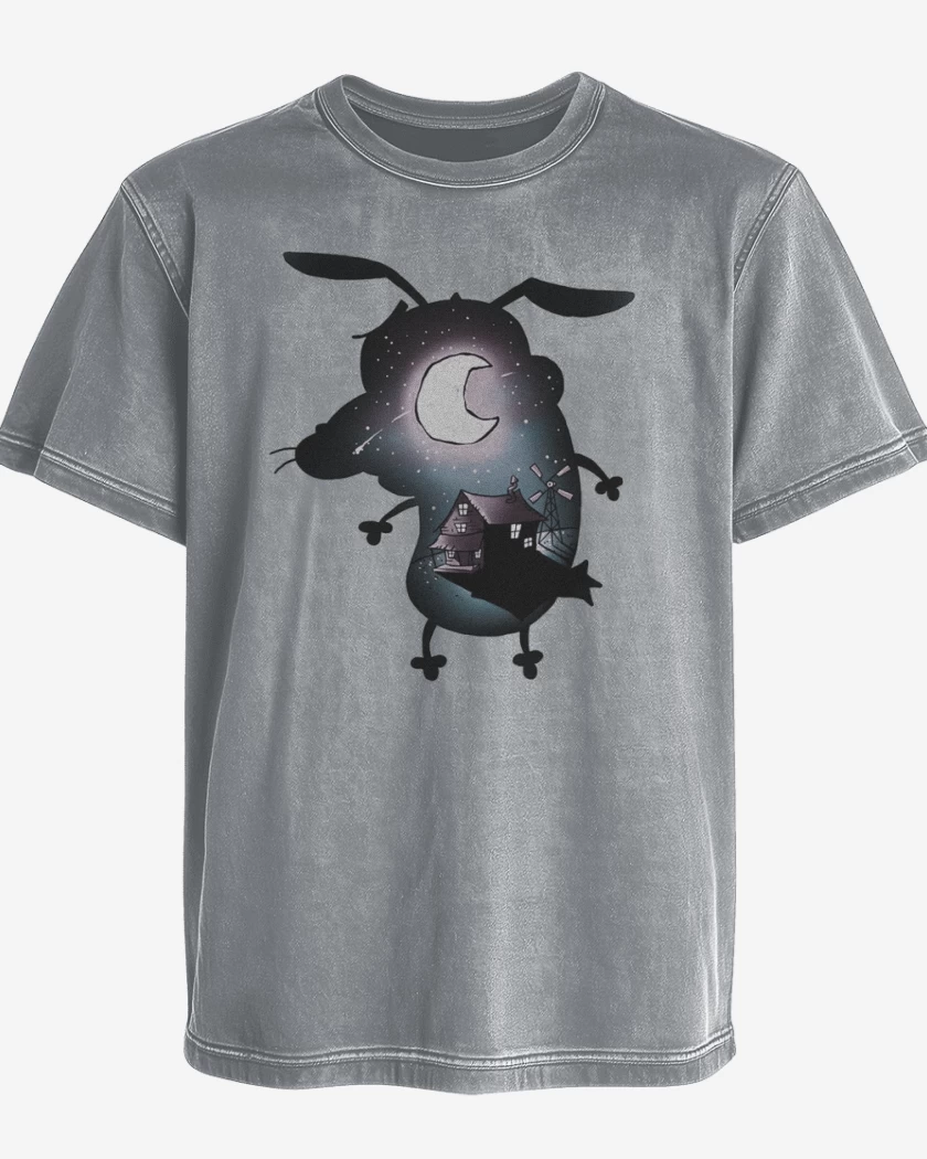 Polera desgastada Gris Melange de Courage