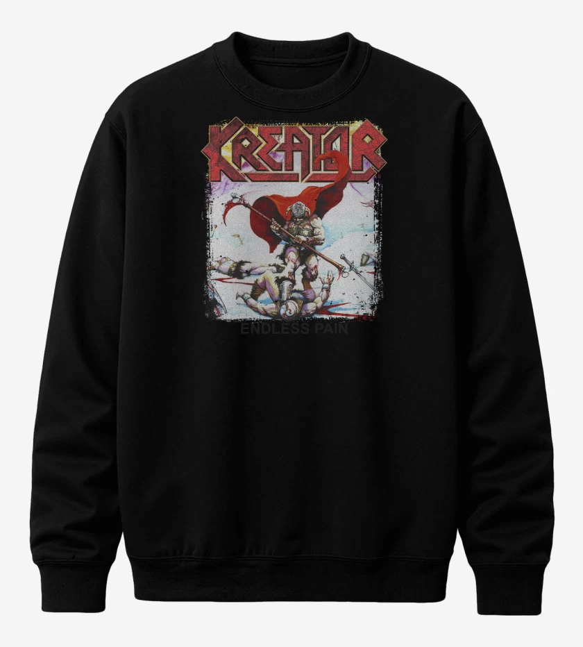 Poleron polo Negro de Kreator Endless Pain